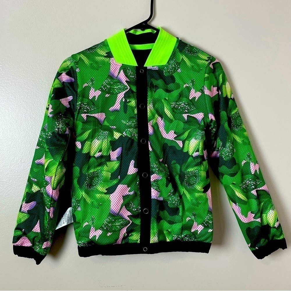 Nike Reversible Jacket | Snap-Up | Camo & Green | Youth